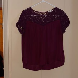 Maroon dress shirt